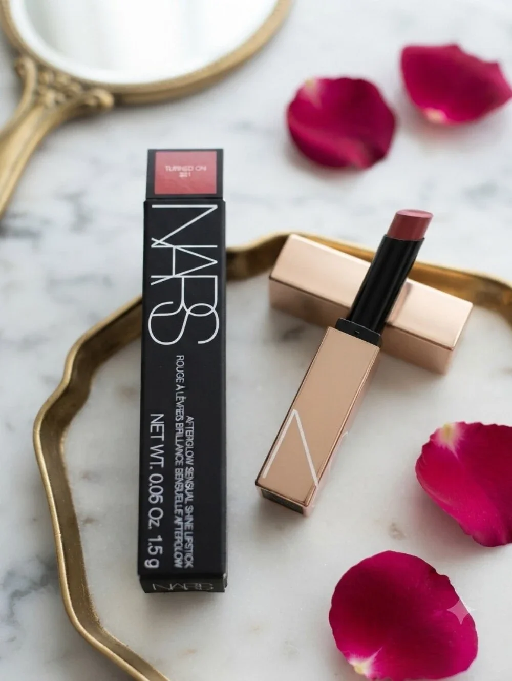 NARS Turned On Satin Lipstick 321 — Rose Pink